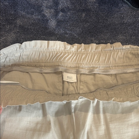 MAC collection khaki lightweight women’s cropped ankle pants size medium - Picture 8 of 8